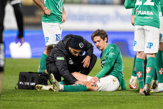 Jönköpings Södras Robin Book har ont