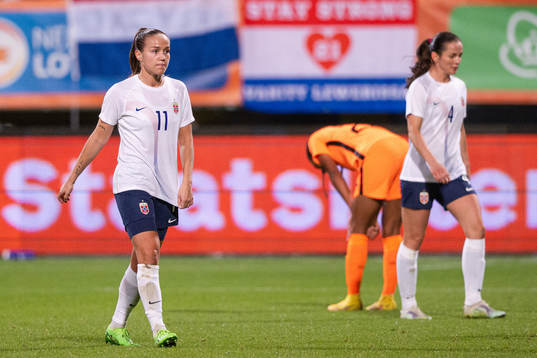 Guro Reiten of Norway looks dejected