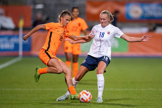 Kerstin Casparij of Netherlands and Frida Maanum of Norway