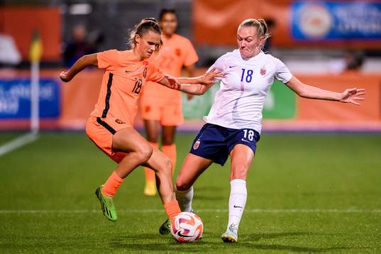 Kerstin Casparij of The Netherlands and Frida Maanum of
