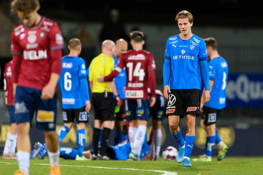 Halmstads Erik Ahlstrand deppar