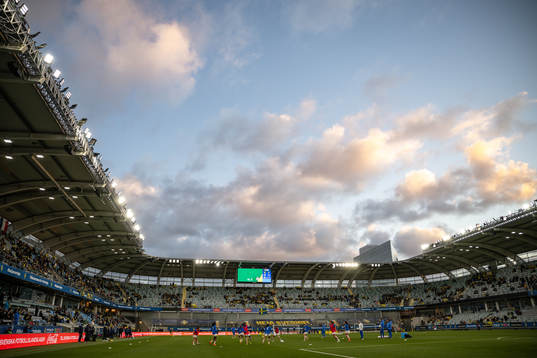 Players of France at warm up