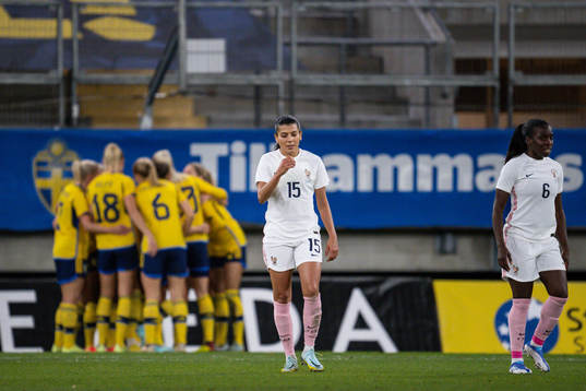 Kenza Dali of France looks dejected
