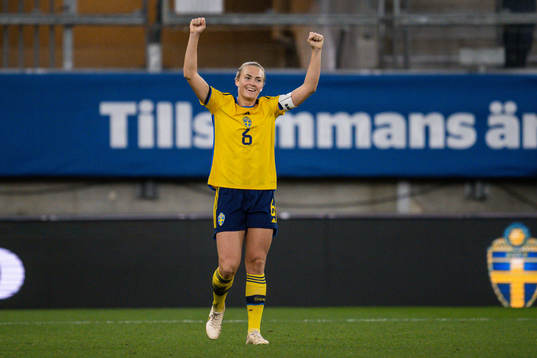 Magdalena Eriksson of Sweden celebrates