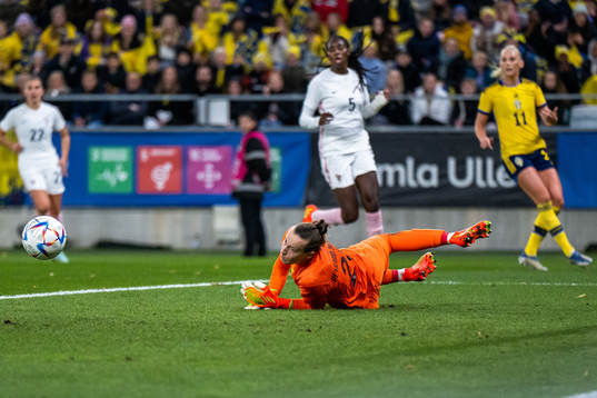 goalkeeper Pauline Peyraud-Magnin of France