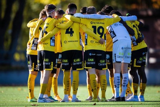 Elfsborgs innan fotbollsmatchen i U21 Allsvenskan mellan