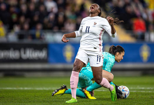 Kadidiatou Diani of France looks dejected