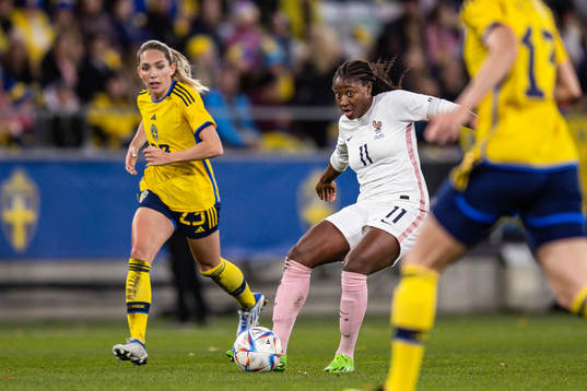 Elin Rubensson of Sweden and Kadidiatou Diani of France