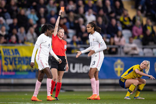 Aissatou Tounkara of France leaves the pitch