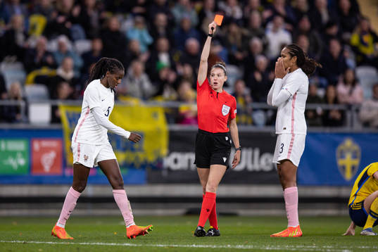 Aissatou Tounkara of France leaves the pitch
