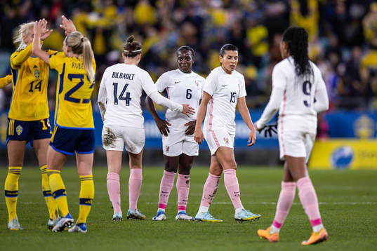 Viviane Asseyi of France looks dejected