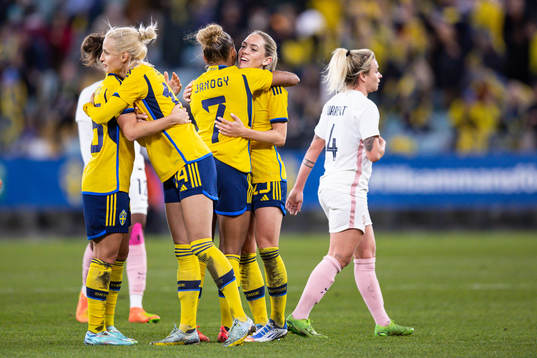 Elin Rubensson of Sweden celebrates