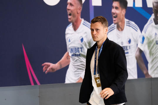 Viktor Claesson of Copenhagen arrives at the stadium
