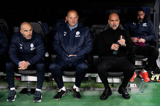 Head coach Pep Guardiola of Man City
