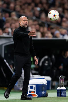Head coach Pep Guardiola of Man City