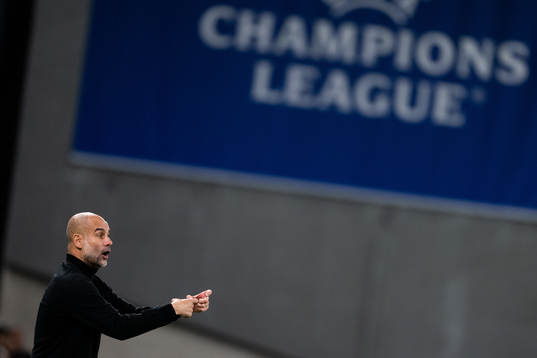 Head coach Pep Guardiola of Man City
