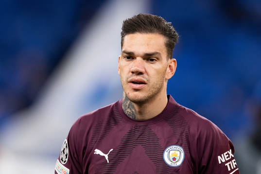 Goalkeeper Ederson of Man City