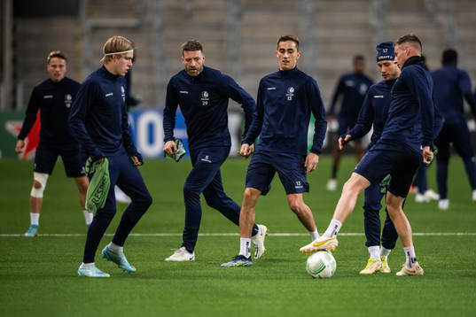 Laurent Depoitre, Julien De Sart and Andrew Hjulsager