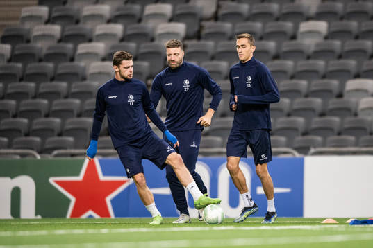 Hugo Cuypers, Laurent Depoitre and Julien De Sart