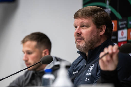 Andrew Hjulsager and Head coach Hein Vanhaezebrouck