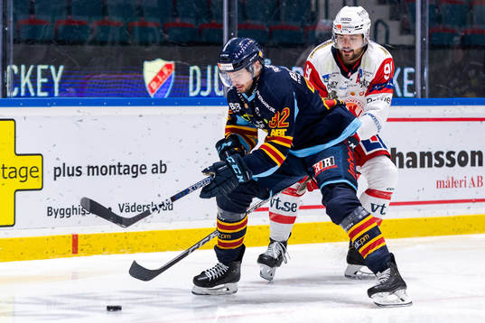 Djurgårdens Marcus Kruger och Västerviks Marcus Vela