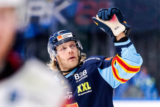Djurgårdens Olle Liss jublar