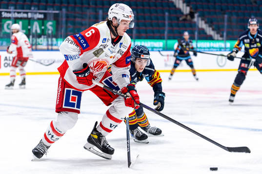 Västerviks Daniel Brickley och Djurgårdens Liam Öhgren