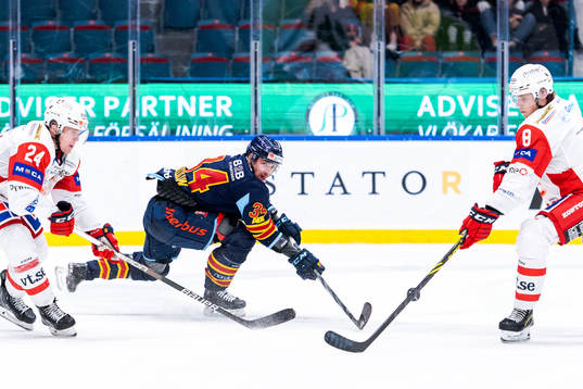 Västerviks Hampus Plato och William Wiå mot Djurgårdens