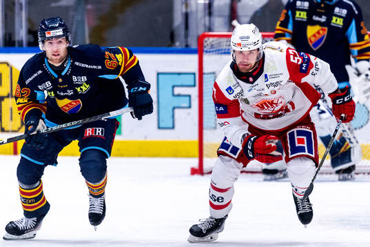 Djurgårdens Wiktor Nilsson och Västerviks Edward Lindelöw