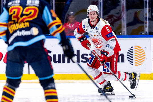 Djurgårdens Marcus Kruger och Västerviks Daniel Brickley