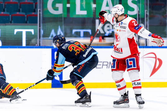 Djurgårdens Marcus Kruger och Västerviks Victor Öhman
