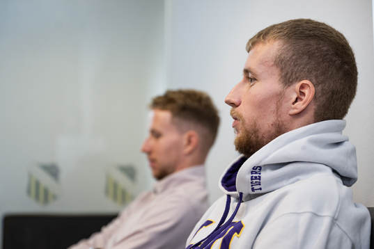 Häckens Samuel och Simon Gustafson