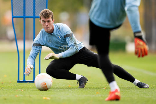 Goalkeeper Melker Ellborg