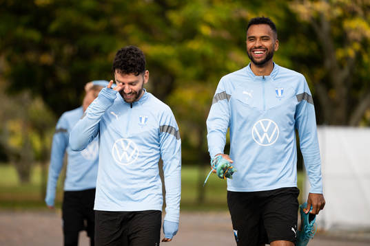 Erdal Rakip and Isaac Kiese Thelin
