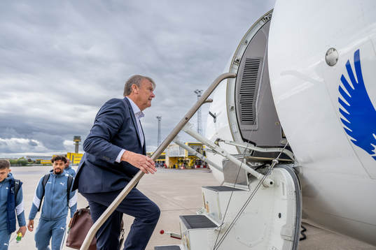Head coach Åge Hareide of Malmö FF