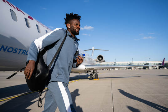 Emmanuel Lomotey arrives in Berlin