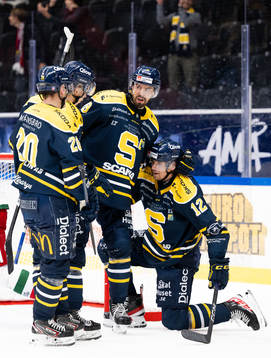 Södertäljes Nikola Pasic , Linus Videll och Viktor