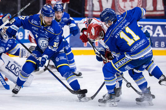 Leksands Anton Lindholm och Martin Karlsson och Timrås