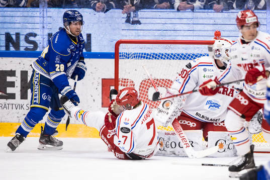 Leksands Justin Glenn Kloos  och Timrås Jakob Stenqvist