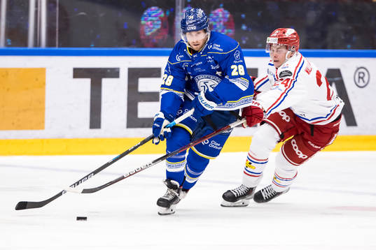 Leksands Justin Glenn Kloos och Timrås Erik Walli