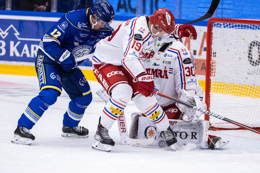 Leksands Kalle Östman och Timrås Erik Andersson och