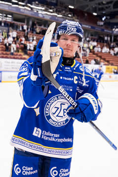 Leksands Patrik Zackrisson jubel