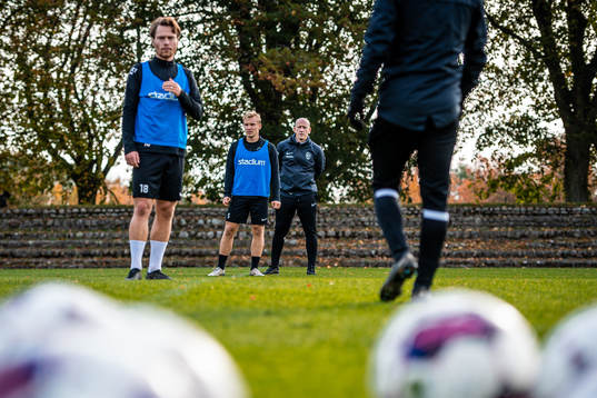 Edvin Dahlqvist och tränare Billy Magnusson