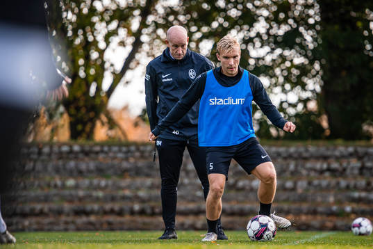 Tränare Billy Magnusson och Edvin Dahlqvist