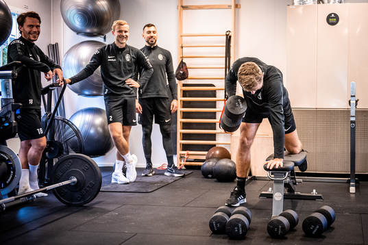 Filip Ottosson, Johan Rapp, målvakt Amr Kaddoura och Erik