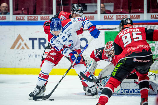 Oskarshamns Myles Powell mot Malmö Redhawks Pathrik