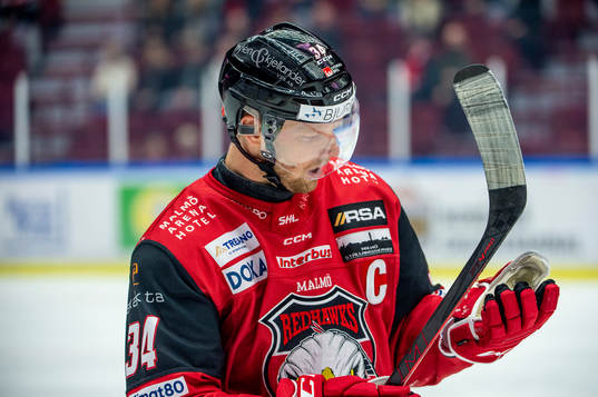 Malmö Redhawks Carl Söderberg deppar