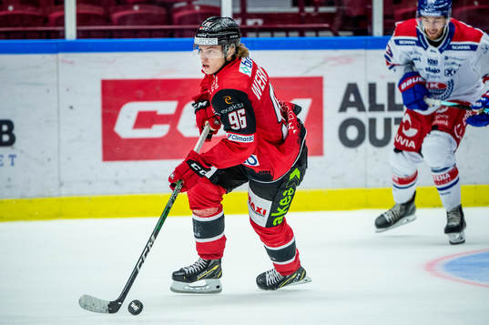 Malmö Redhawks Lukas Wernblom mot Oskarshamns Blaine Byron