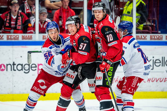 Malmö Redhawks Emil Sylvegård och William Von Barnekow