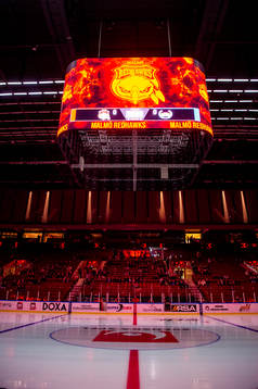 Malmö arena innan ishockeymatchen i SHL mellan Malmö